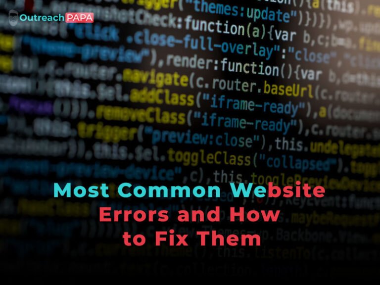 20 Most Common Website Errors and How to Fix Them